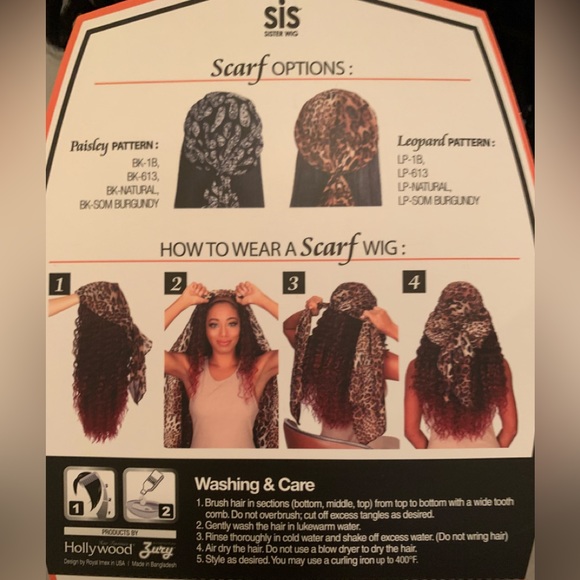 Scarf Wig - Picture 4 of 5